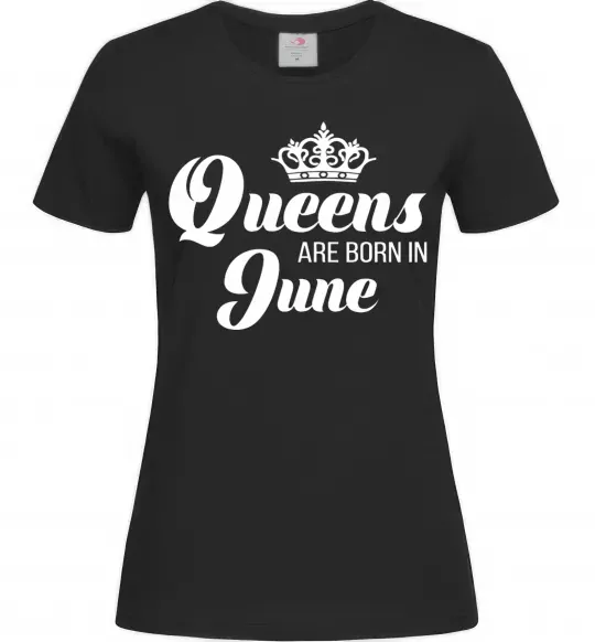 Женская футболка June Queen Черный фото