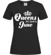 Женская футболка June Queen Черный фото