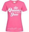 Женская футболка June Queen Ярко-розовый фото