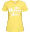 Женская футболка June Queen Лимонный фото