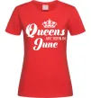 Женская футболка June Queen Красный фото