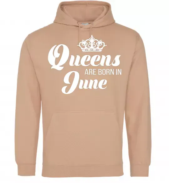 Женская толстовка (худи) June Queen Песочный фото