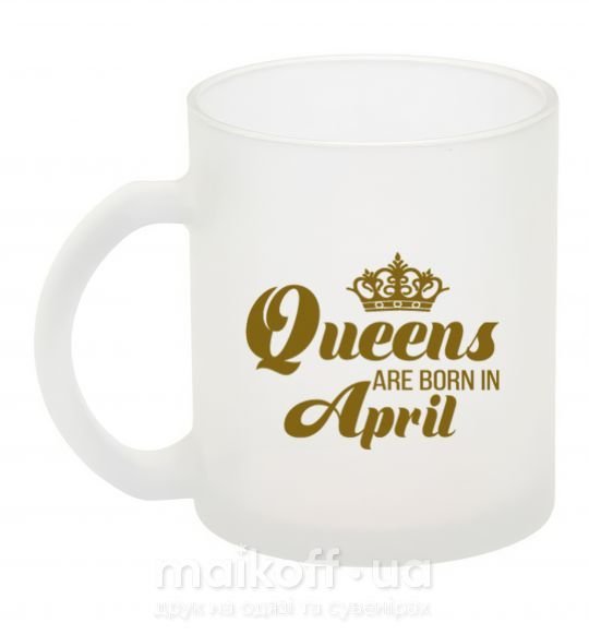 Чашка стеклянная April Queen Фроузен фото
