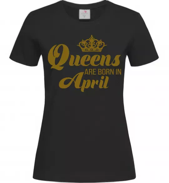 Женская футболка April Queen Черный фото