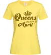 Женская футболка April Queen Лимонный Женская футболка April Queen Лимонный фото