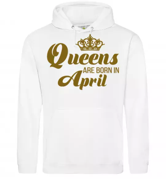 Женская толстовка (худи) April Queen Белый фото