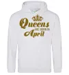 Женская толстовка (худи) April Queen Серый меланж фото