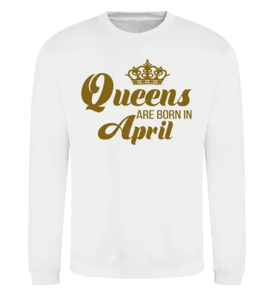 Світшот April Queen Білий фото