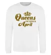 Світшот April Queen Білий фото