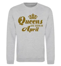 Світшот April Queen Сірий меланж фото