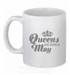 Чашка керамическая May Queen Белый фото