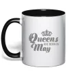 Чашка с цветной ручкой May Queen Черный фото