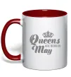 Чашка с цветной ручкой May Queen Красный фото