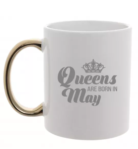 Чашка с цветной ручкой May Queen Золото фото