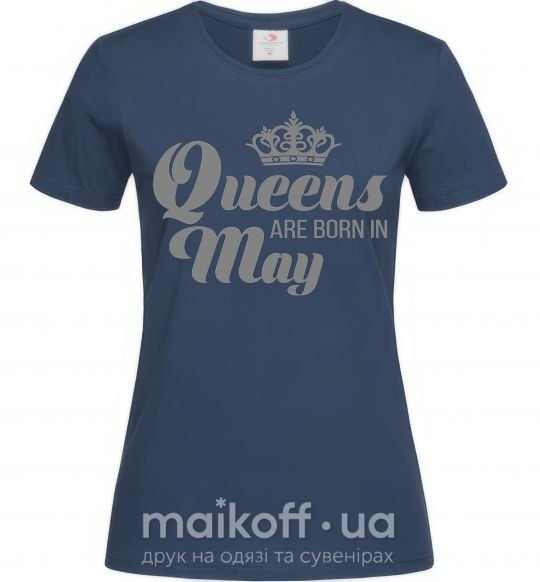 Женская футболка May Queen Темно-синий фото