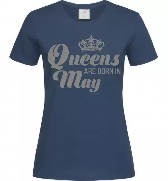 Женская футболка May Queen Темно-синий фото
