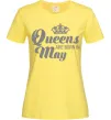 Женская футболка May Queen Лимонный фото