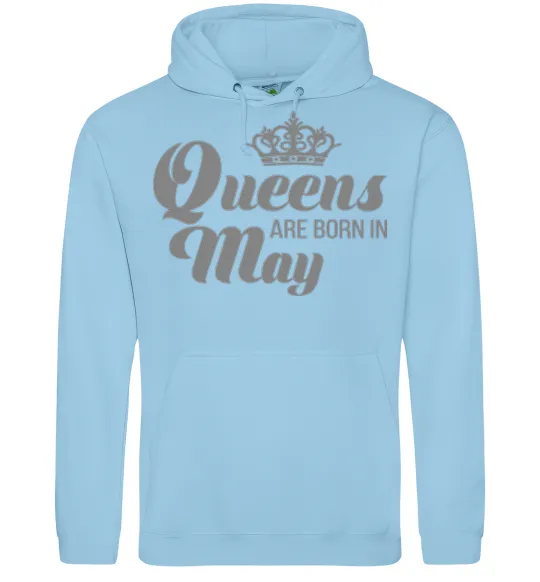 Женская толстовка (худи) May Queen Голубой фото