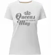 Жіноча преміум футболка May Queen Білий фото