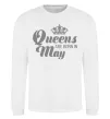 Світшот May Queen Білий фото