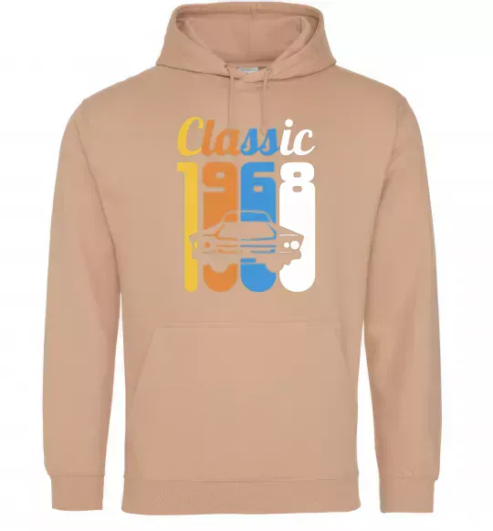 Мужская толстовка (худи) Classic 1968 Песочный фото