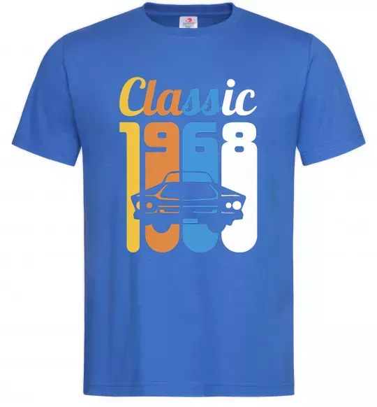 Мужская футболка Classic 1968 Ярко-синий фото