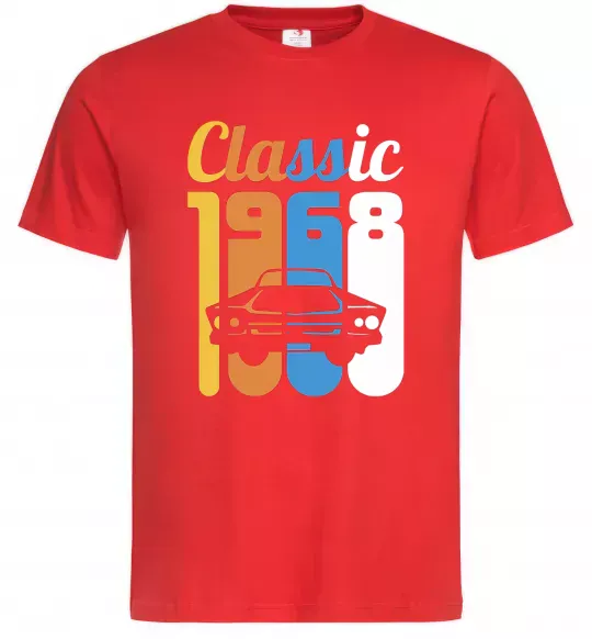 Мужская футболка Classic 1968 Красный фото