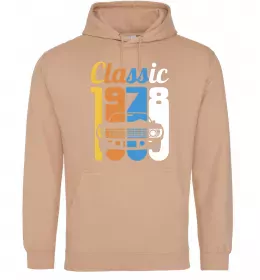 Мужская толстовка (худи) August 1985 40 years of being Awesome Песочный фото