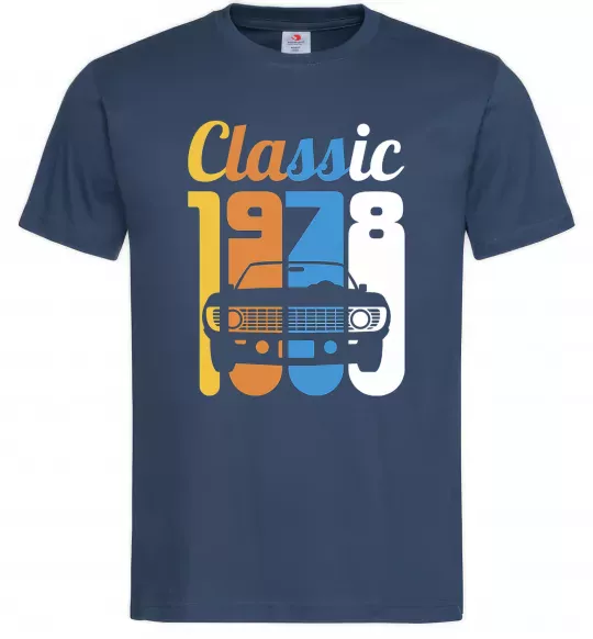 Мужская футболка Classic 1978 Темно-синий фото