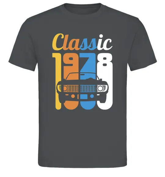 Мужская футболка Classic 1978 Графит фото