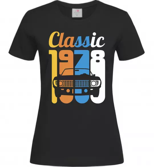 Женская футболка Classic 1978 Черный фото