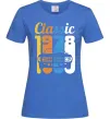 Женская футболка Classic 1978 Ярко-синий фото