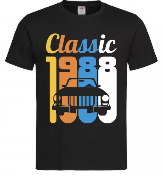 Мужская футболка Classic 1988 Черный фото
