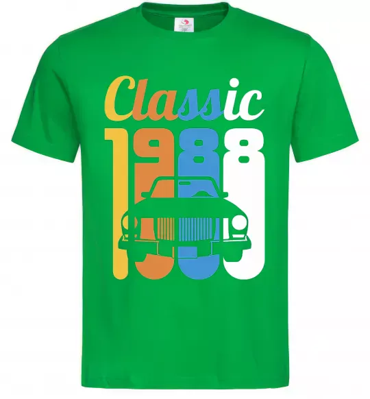 Мужская футболка Classic 1988 Зеленый фото