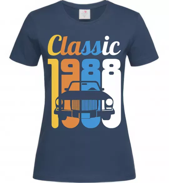 Жіноча футболка Classic 1988 Темно-синій фото