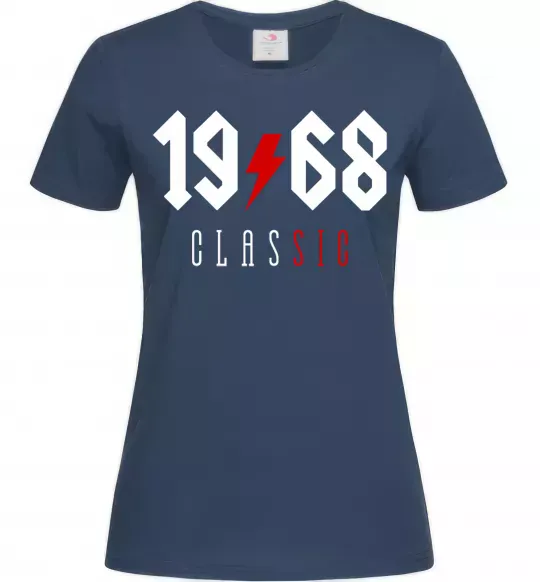 Жіноча футболка 1968 Classic Темно-синій фото