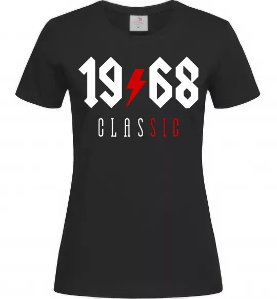 Жіноча футболка 1968 Classic Чорний фото