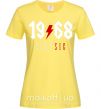 Жіноча футболка 1968 Classic Лимонний фото