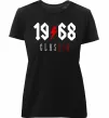 Женская премиум футболка 1968 Classic Черный фото