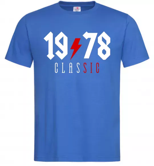 Мужская футболка 1978 Classic Ярко-синий фото