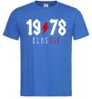 Мужская футболка 1978 Classic Ярко-синий фото