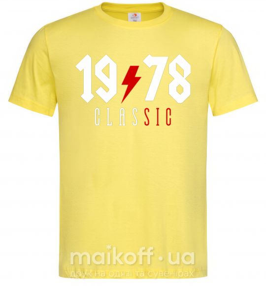 Мужская футболка 1978 Classic Лимонный фото