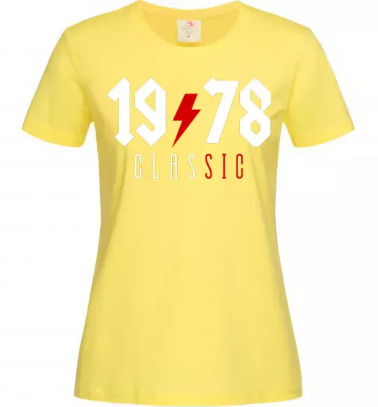 Женская футболка 1978 Classic Лимонный фото