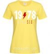 Женская футболка 1978 Classic Лимонный фото