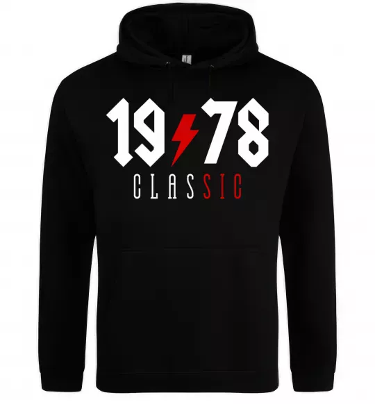 Женская толстовка (худи) 1978 Classic Черный фото