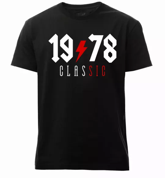 Мужская премиум футболка 1978 Classic Черный фото