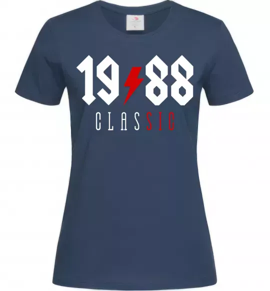 Жіноча футболка 1988 Classic Темно-синій фото