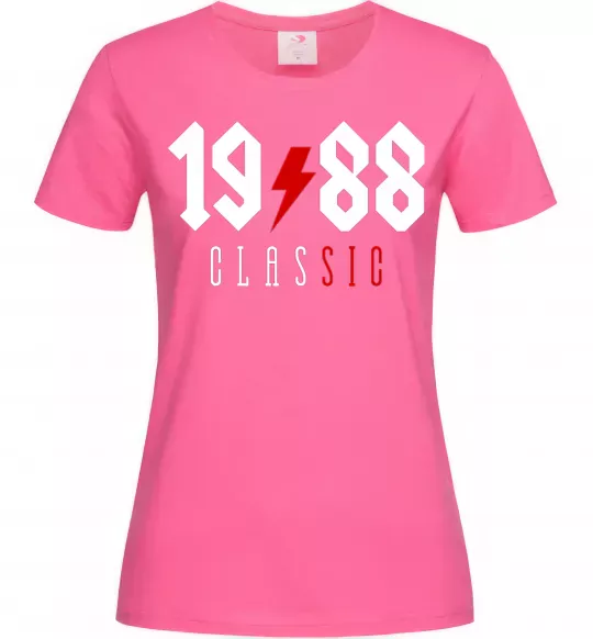 Жіноча футболка 1988 Classic Яскраво-рожевий фото