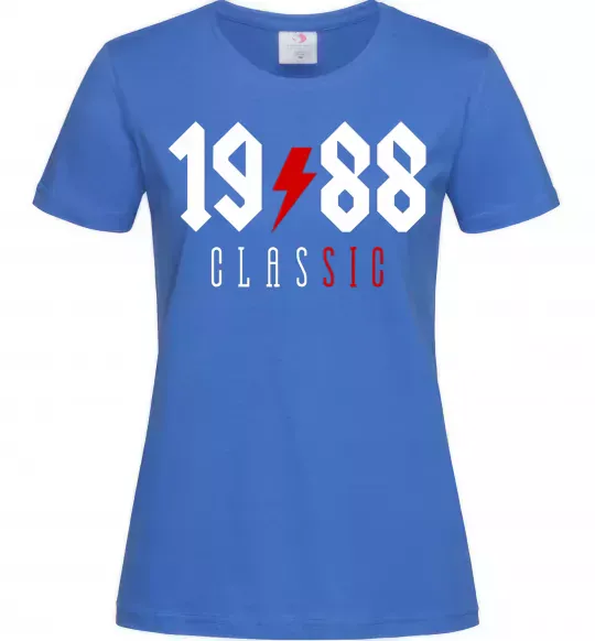 Жіноча футболка 1988 Classic Яскраво-синій фото