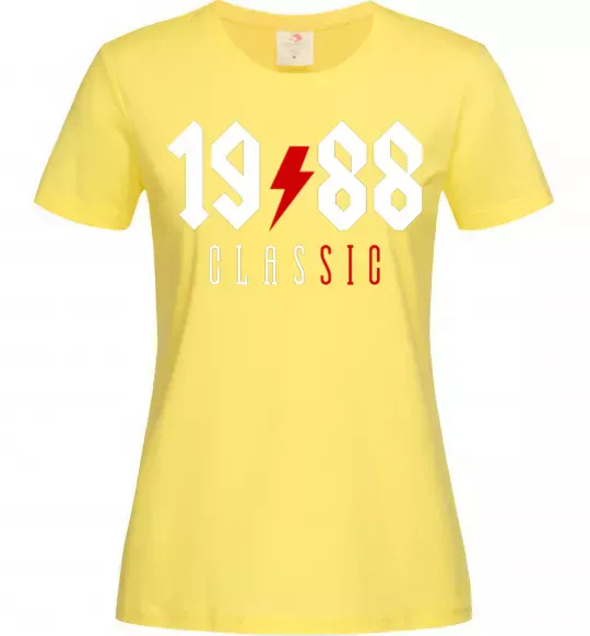 Жіноча футболка 1988 Classic Лимонний фото